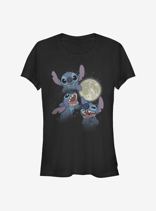 Disney Lilo Stitch Three Stitch Moon Girls T-Shirt T-Shirt | Premium Graphic | Must-Have Style