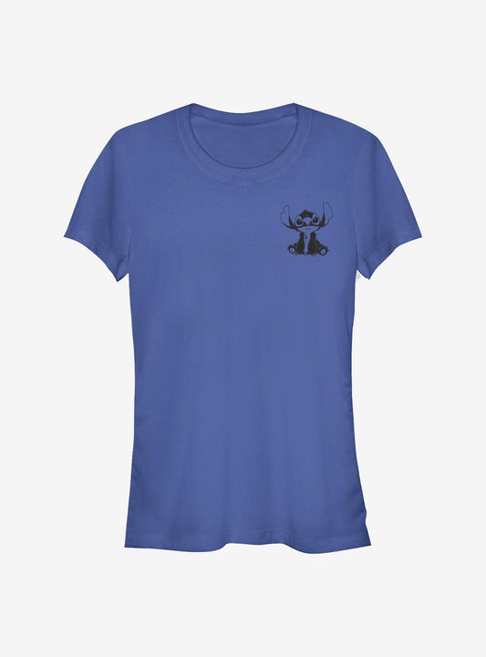 Disney Lilo Stitch Vintage Lined Stitch Girls T-Shirt T-Shirt | High-Quality Print | Top Pick For Fans