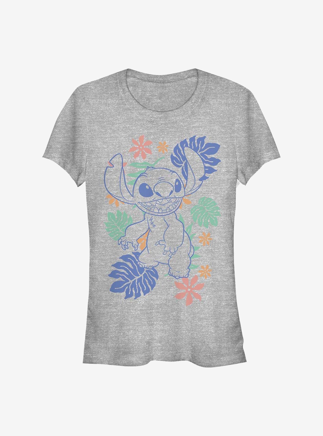 Disney Lilo Stitch Retro Tropical Tonal Stitch Girls T-Shirt T-Shirt | Premium Graphic | Top Pick For Fans
