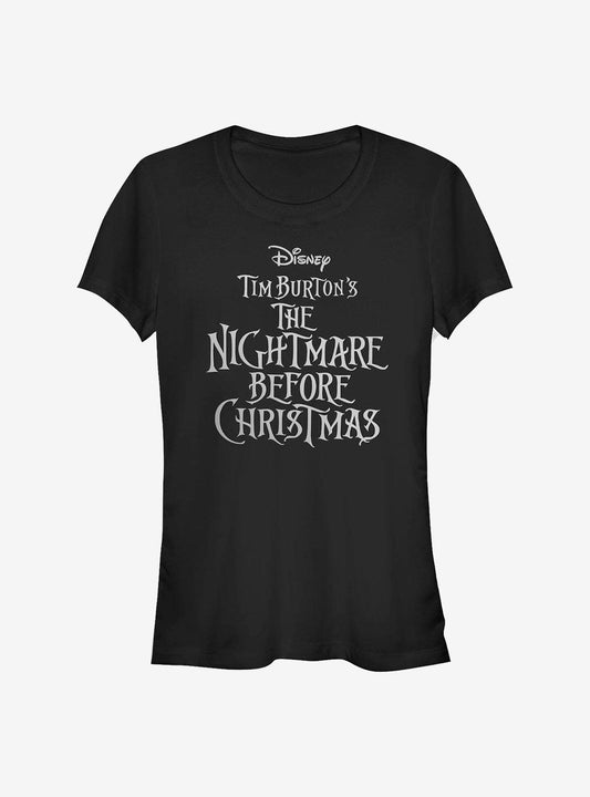 Disney The Nightmare Before Christmas Logo Girls T-Shirt T-Shirt | Viral Style | Perfect For Daily Wear