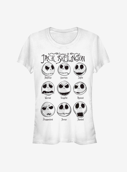 Disney The Nightmare Before Christmas Jack Emotions Girls T-Shirt T-Shirt | Best-Selling Artwork | Must-Have Style