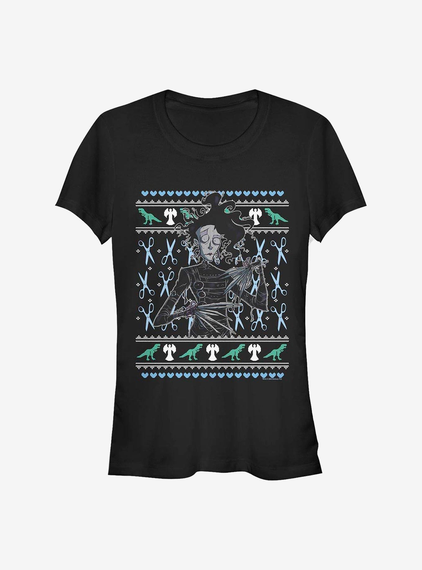 Edward Scissorhands Ugly Christmas Scissorhands Girls T-Shirt T-Shirt | Best-Selling Artwork | Top Pick For Fans