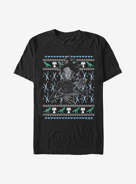 Edward Scissorhands Ugly Christmas Scissorhands T-Shirt T-Shirt | Viral Style | Must-Have Style