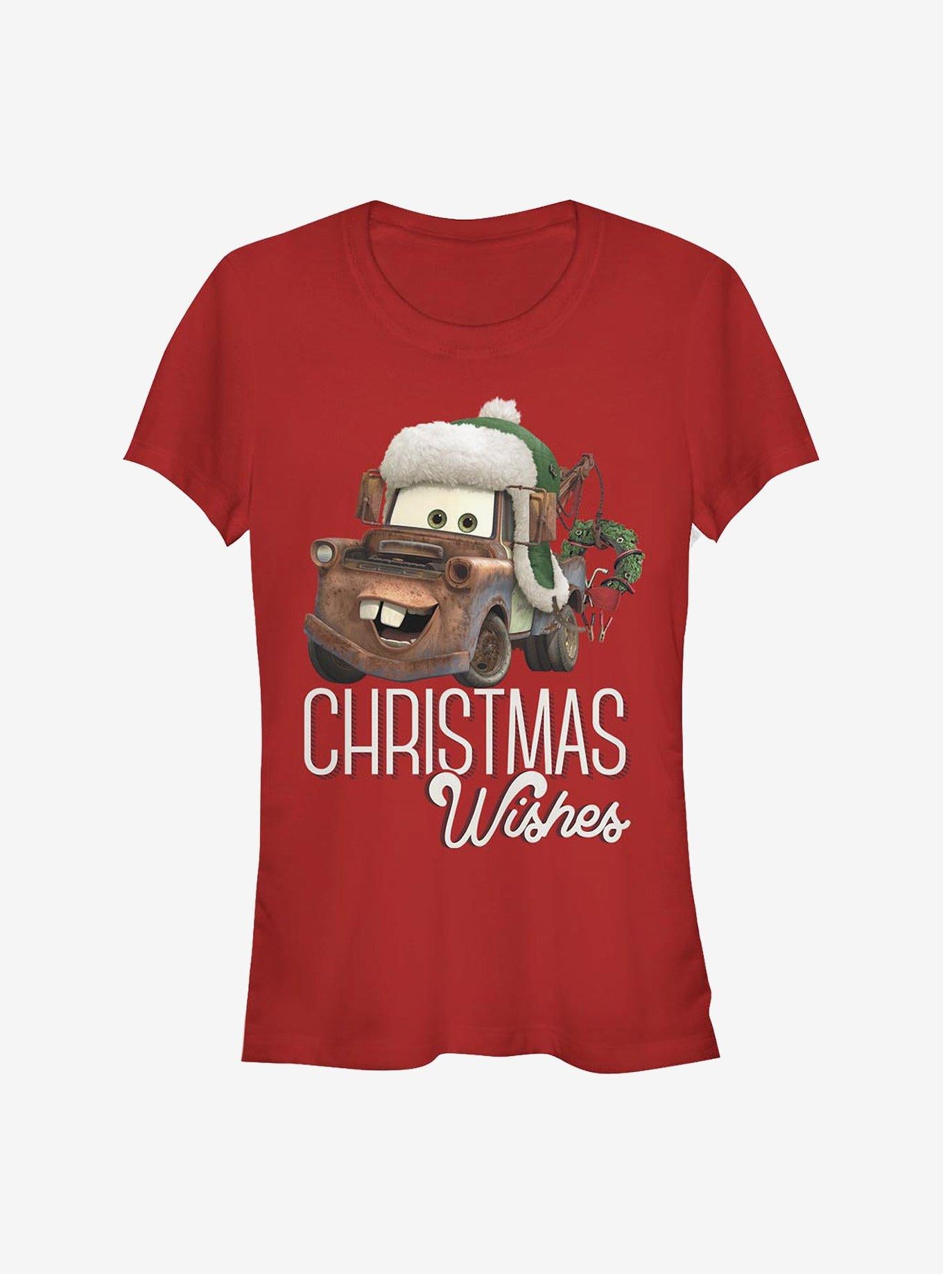 Disney Pixar Cars Christmas Wishes Girls T-Shirt T-Shirt | Exclusive Edition | Perfect For Daily Wear