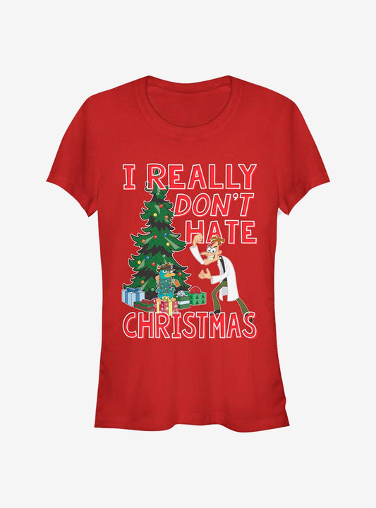 Disney Phineas And Ferb Doof Christmas Girls T-Shirt T-Shirt | Streetwear Vibe | High Demand Item