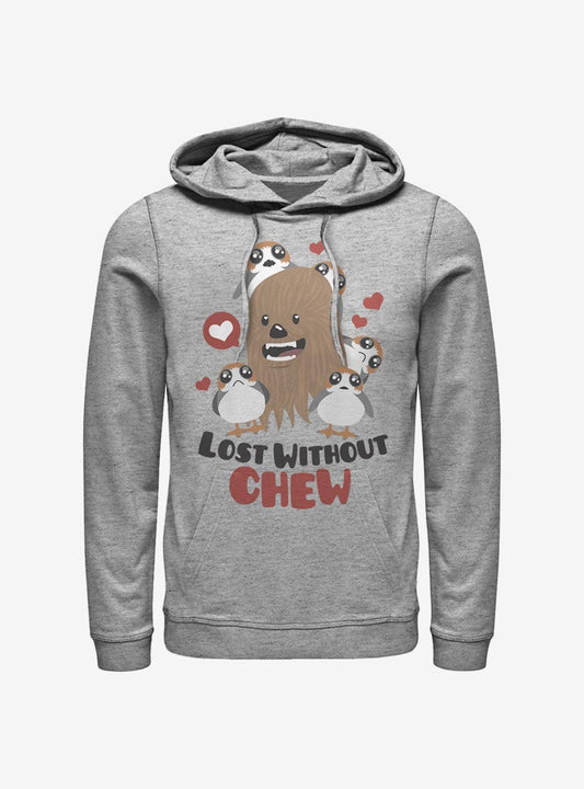 Star Wars Episode VIII The Last Jedi Chewbacca & Porgs Lost Without Chew Hoodie