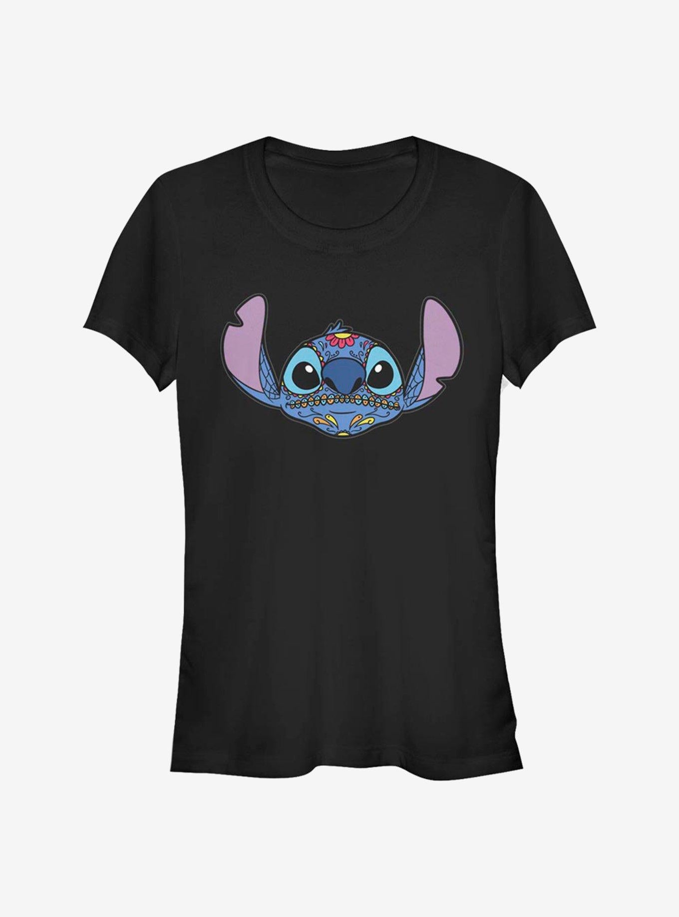 Disney Lilo Stitch Sugar Skull Stitch Girls T-Shirt T-Shirt | Best-Selling Design | Must-Have Style