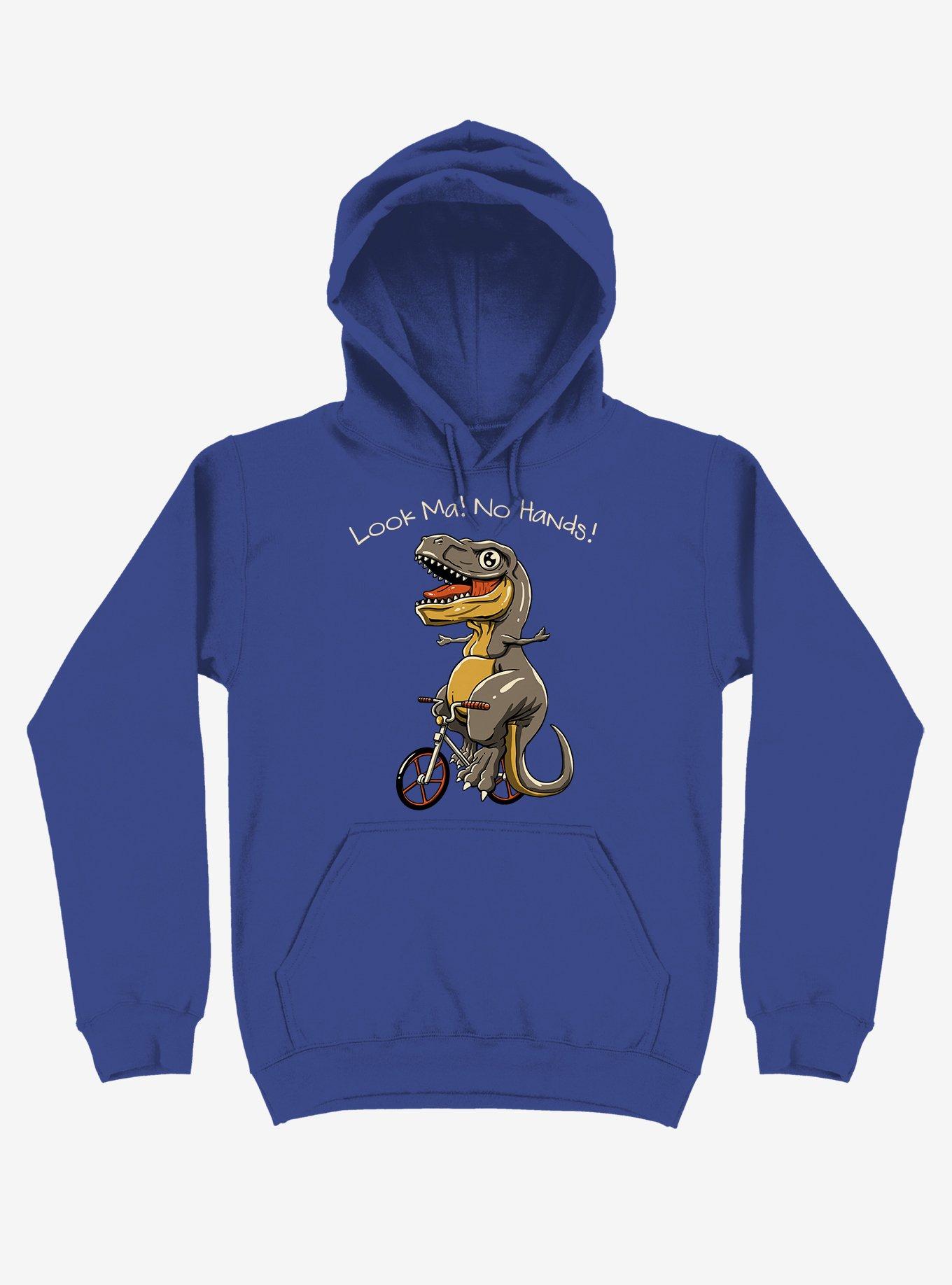 T-Rex Look, Ma! No Hands! Royal Blue Hoodie