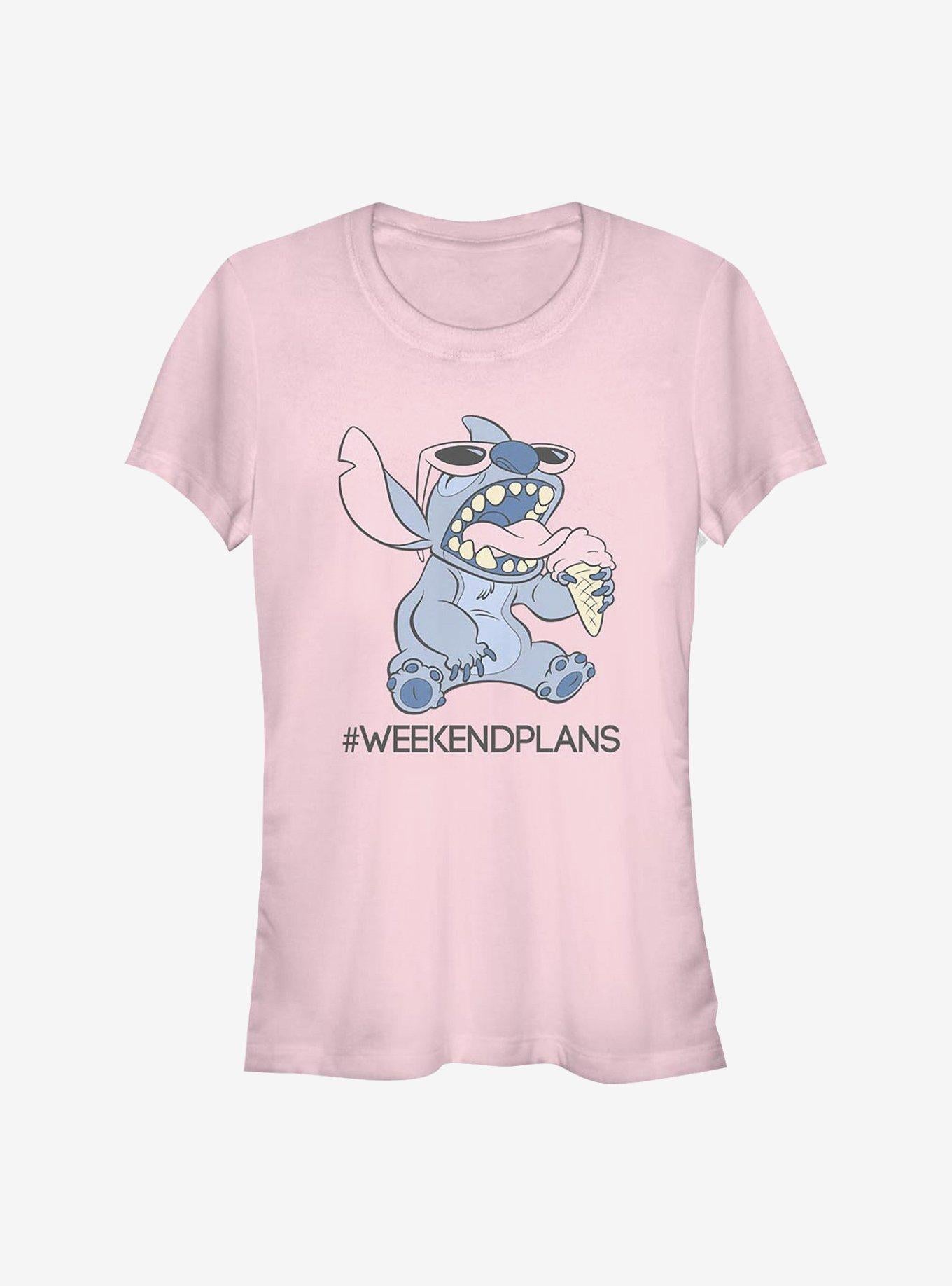 Disney Lilo Stitch Weekend Plans Girls T-Shirt T-Shirt | Exclusive Edition | Great Gift Idea