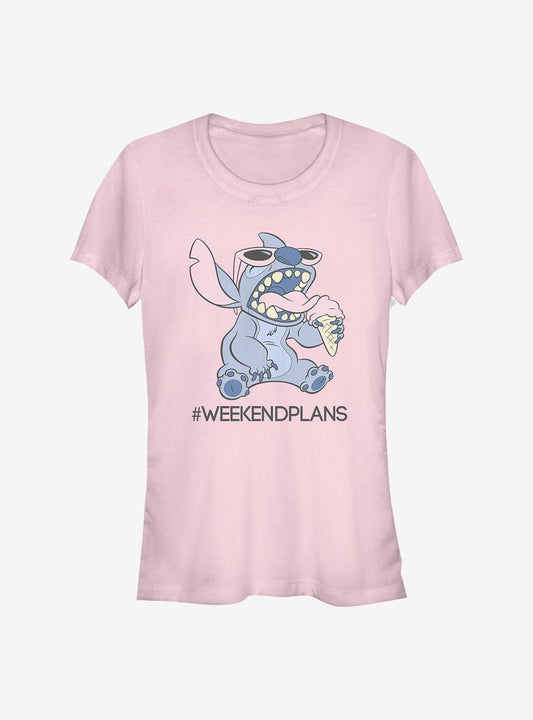 Disney Lilo Stitch Weekend Plans Girls T-Shirt T-Shirt | Exclusive Edition | Great Gift Idea