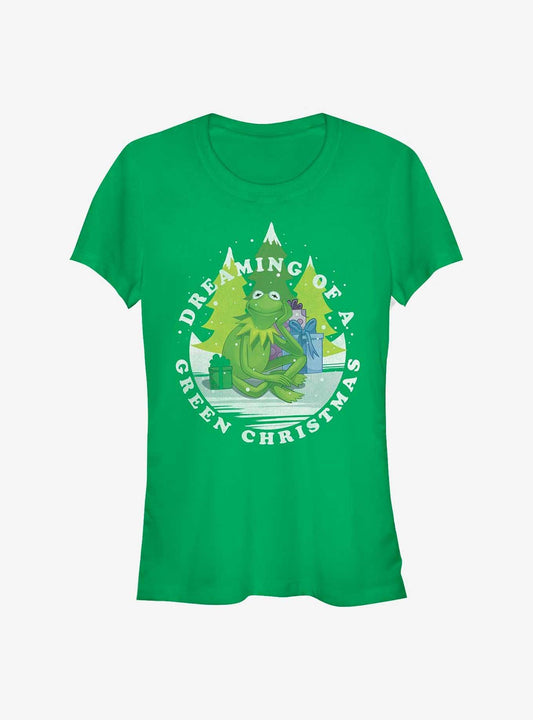 Disney The Muppets Dreaming Of Green Christmas Girls T-Shirt T-Shirt | Premium Graphic | Great Gift Idea
