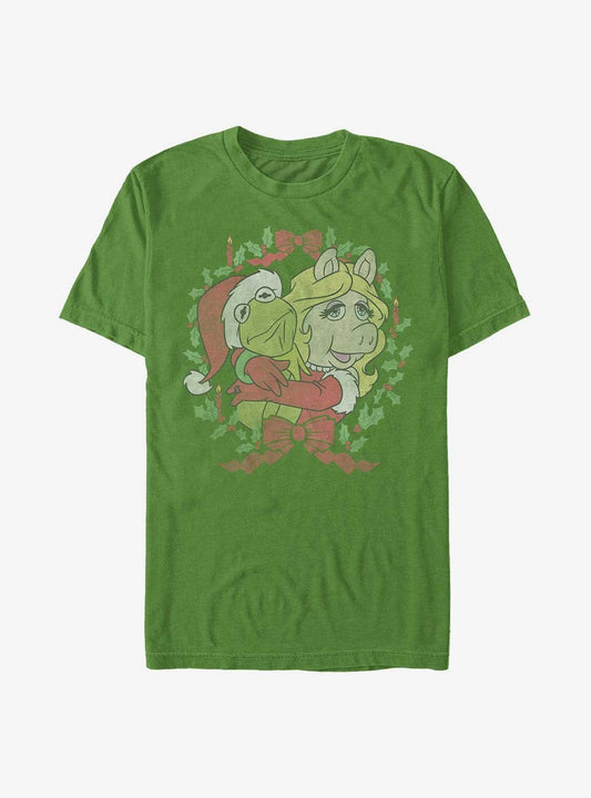 Disney The Muppets Kermy And Piggy Christmas T-Shirt T-Shirt | Aesthetic Graphic | Perfect For Daily Wear