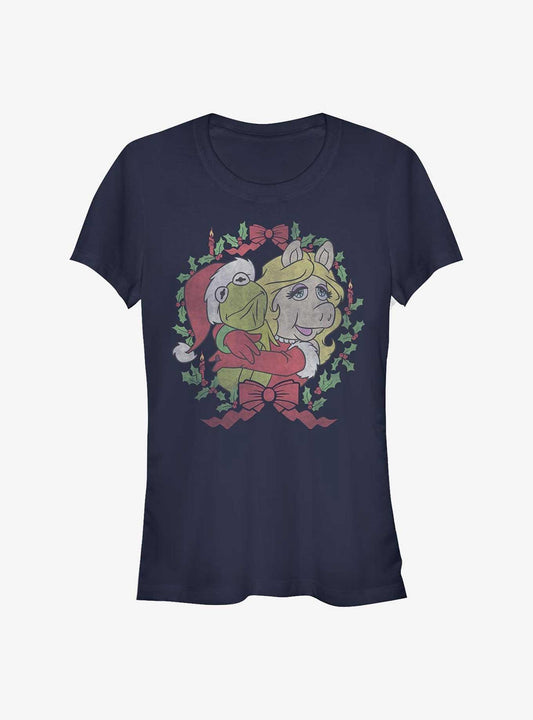 Disney The Muppets Kermy And Piggy Christmas Christmas Girls T-Shirt T-Shirt | Premium Graphic | Perfect For Daily Wear