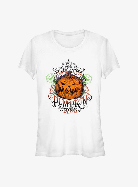 Disney The Nightmare Before Christmas All Hail The Pumpkin King Girls T-Shirt T-Shirt | Best-Selling Artwork | Perfect For Daily Wear