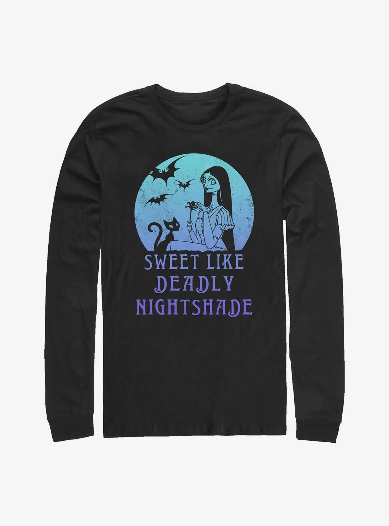 Disney The Nightmare Before Christmas Sally Sweet Like Deadly Nightshade Long-sleeve T-shirt | Trendy Graphic Tee | Casual Unisex T-shirt