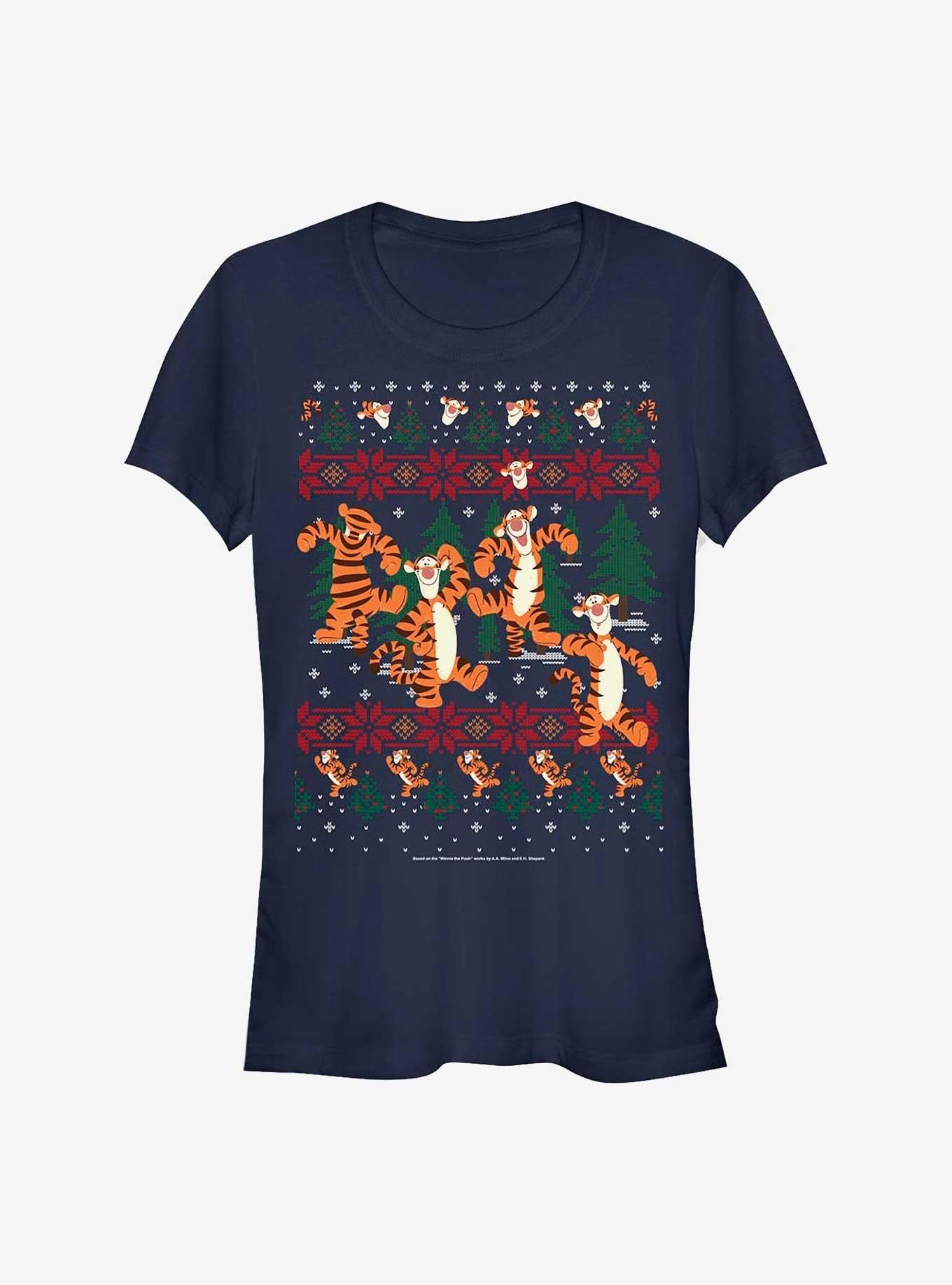 Disney Winnie The Pooh Tigger In The Woods Christmas Girls T-Shirt T-Shirt | Trending Design | Great Gift Idea