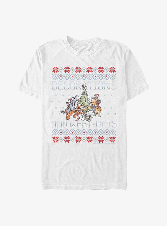 Disney Winnie The Pooh Decorations And What-Nots Ugly Christmas T-Shirt T-Shirt | Premium Graphic | Perfect For Daily Wear