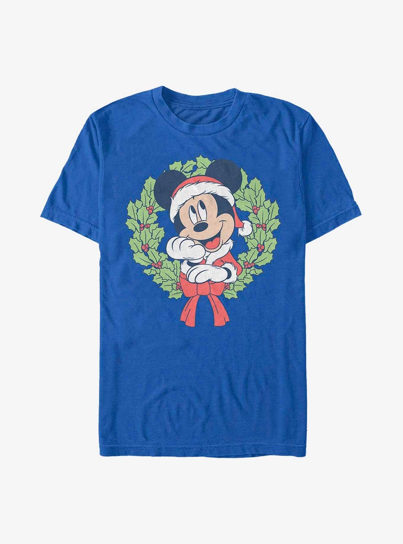 Disney Mickey Mouse Mickey Christmas Wreath T-Shirt T-Shirt | Exclusive Edition | Must-Have Style