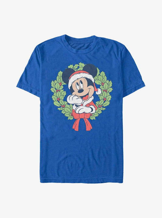 Disney Mickey Mouse Mickey Christmas Wreath T-Shirt T-Shirt | Exclusive Edition | Must-Have Style