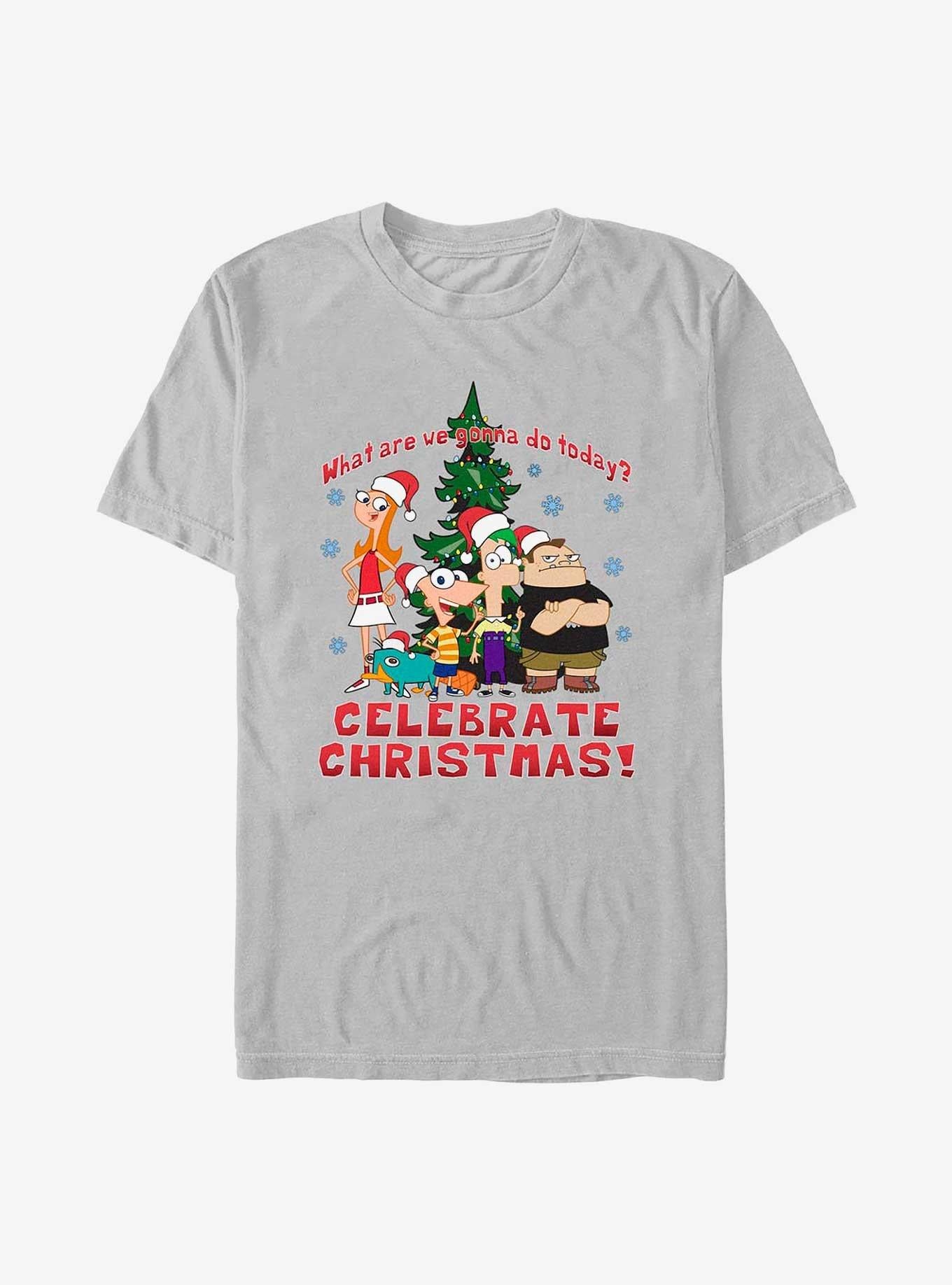 Disney Phineas And Ferb Christmas T-Shirt T-Shirt | Bold Graphic Edition | Perfect For Daily Wear
