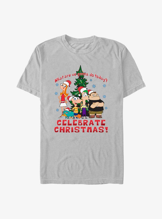 Disney Phineas And Ferb Christmas T-Shirt T-Shirt | Best-Selling Artwork | High Demand Item
