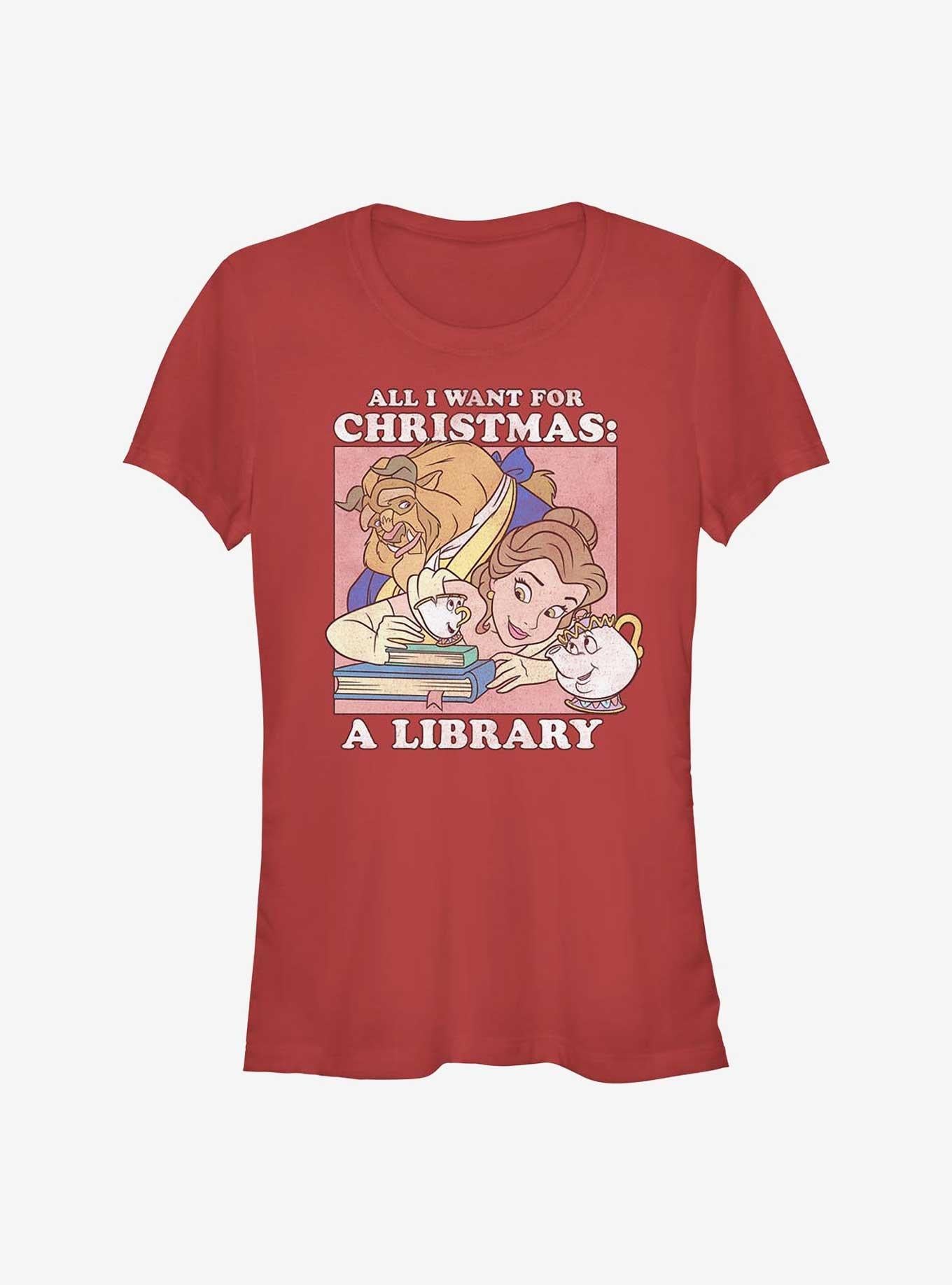 Disney Princess Belle All I Want For Christmas Girls T-Shirt T-Shirt | Exclusive Edition | Top Pick For Fans