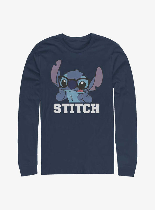 Disney Lilo Stitch Tongue Out Long-Sleeve T-Shirt T-Shirt | Trending Streetwear Style | Must-Have Style