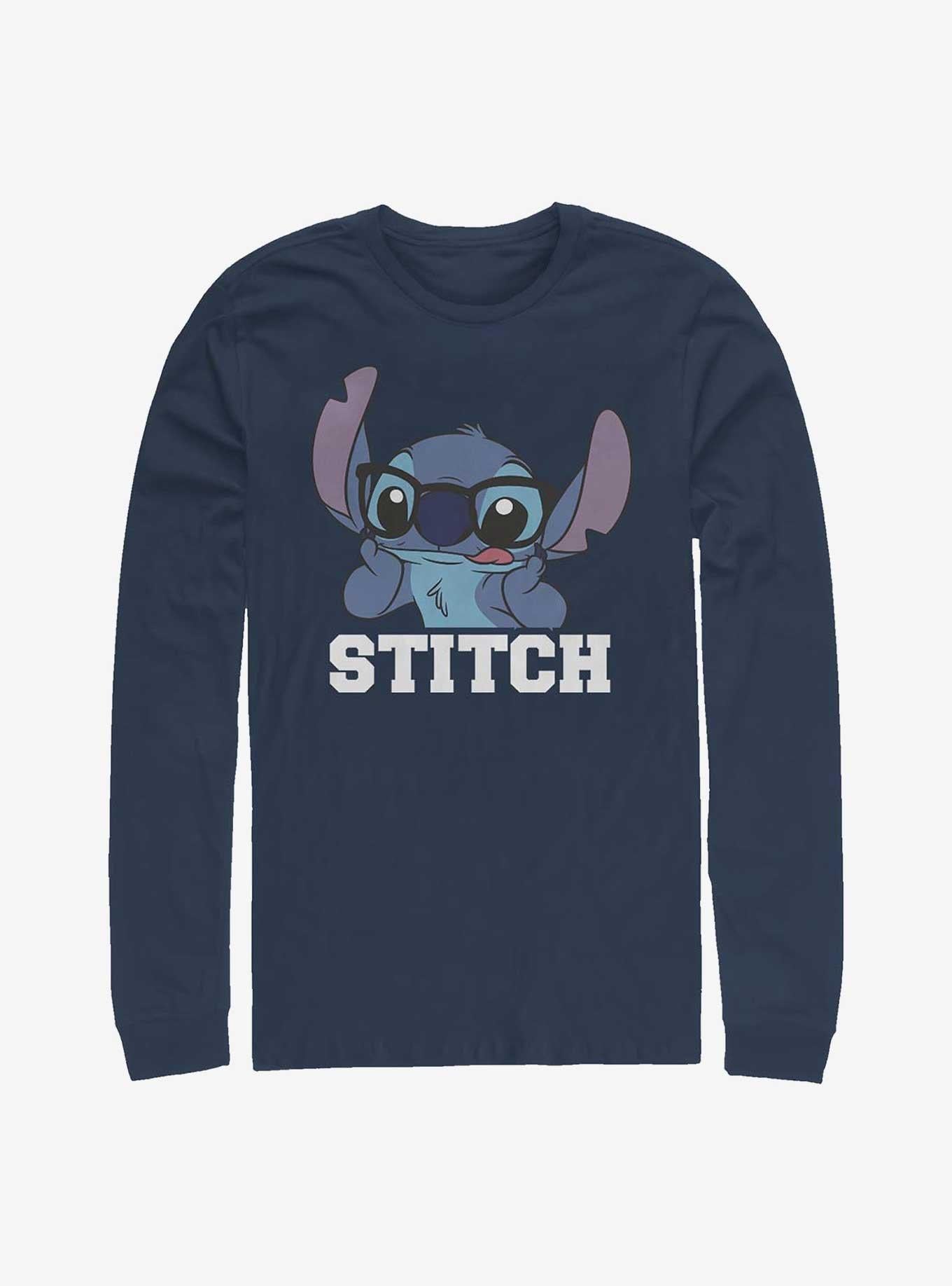 Disney Lilo Stitch Tongue Out Long-Sleeve T-Shirt T-Shirt | Aesthetic Graphic | High Demand Item
