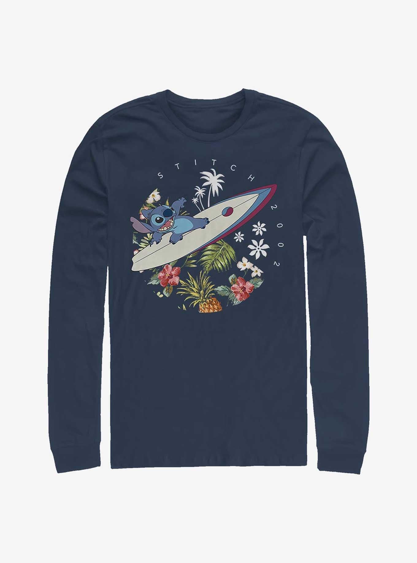 Disney Lilo Stitch Surfer Dude Long-Sleeve T-Shirt T-Shirt | Streetwear Vibe | Must-Have Style