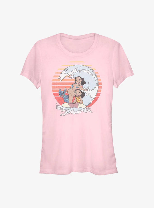Disney Lilo Stitch Retro Rainbow Girls T-Shirt T-Shirt | Trending Streetwear Style | Top Pick For Fans
