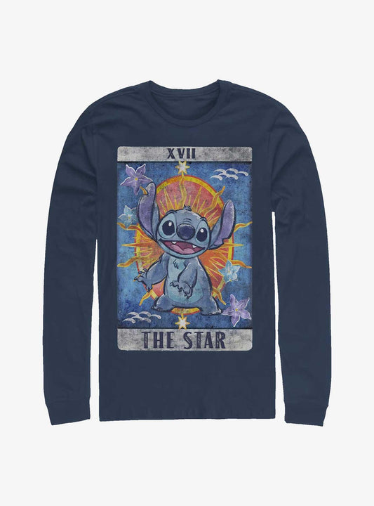 Disney Lilo Stitch Tarot Long-Sleeve T-Shirt T-Shirt | Streetwear Vibe | Perfect For Daily Wear