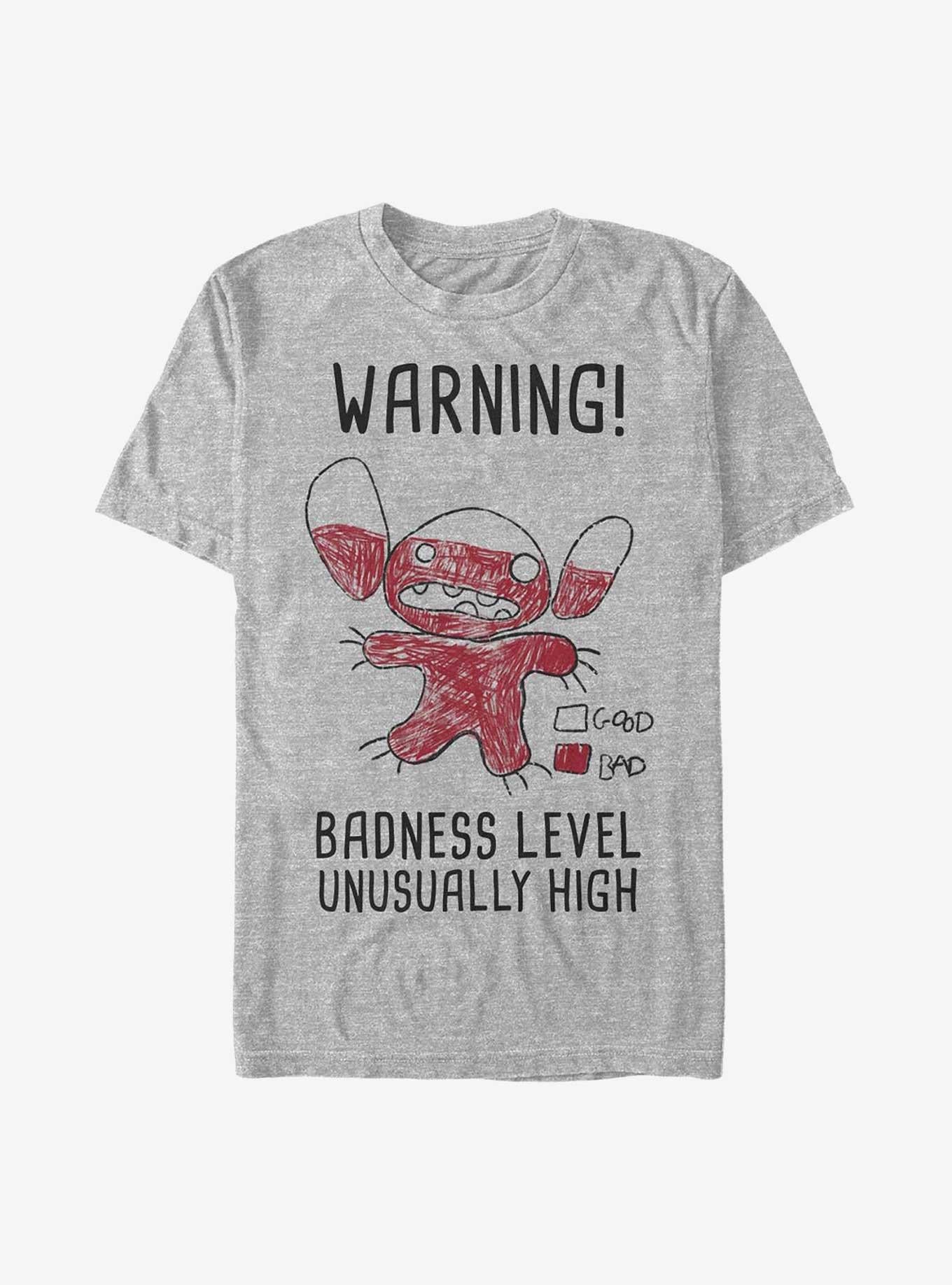Disney Lilo Stitch Warning Drawing Sitch T-Shirt T-Shirt | Trending Streetwear Style | Perfect For Daily Wear