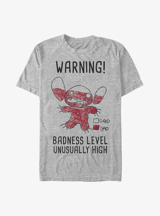 Disney Lilo Stitch Warning Drawing Sitch T-Shirt T-Shirt | Trending Streetwear Style | Perfect For Daily Wear