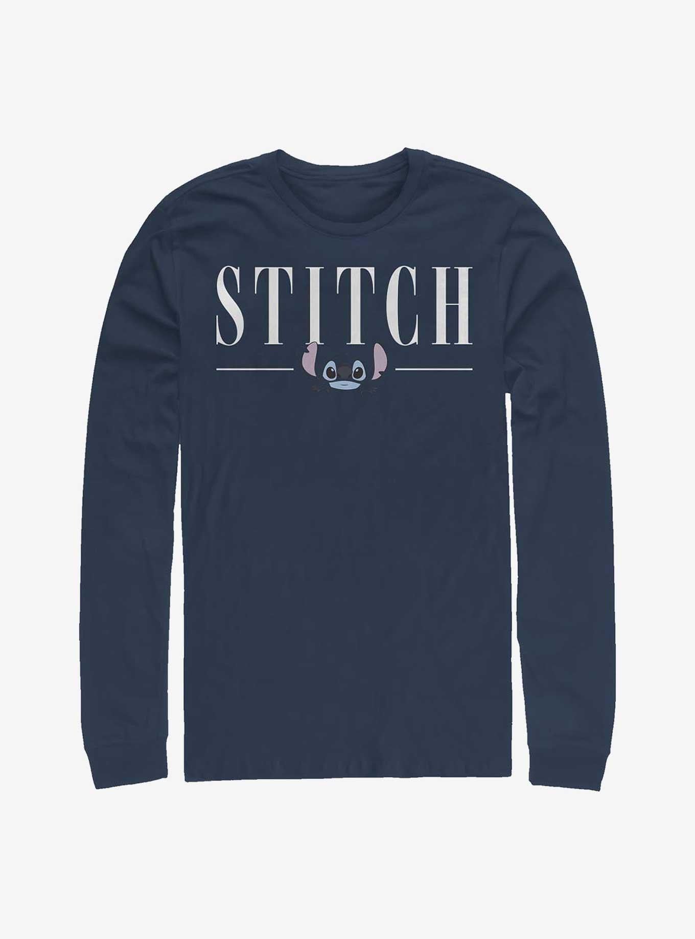 Disney Lilo Stitch Title Long-Sleeve T-Shirt T-Shirt | Exclusive Art Design | Perfect For Daily Wear