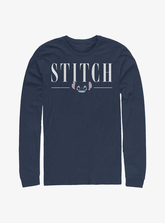 Disney Lilo Stitch Title Long-Sleeve T-Shirt T-Shirt | Exclusive Art Design | Perfect For Daily Wear