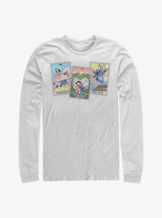 Disney Lilo Stitch Tarot Cards Long-Sleeve T-Shirt T-Shirt | Premium Graphic | Must-Have Style