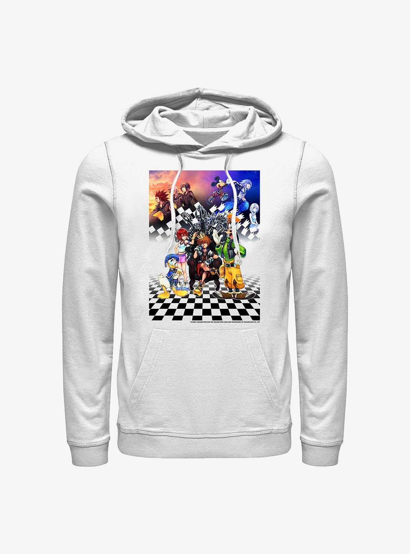 Disney Kingdom Hearts Group Checkers Hoodie