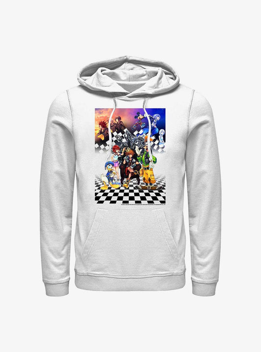 Disney Kingdom Hearts Group Checkers Hoodie