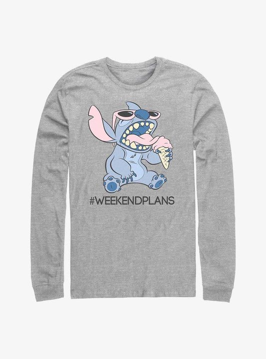 Disney Lilo Stitch Weekend Plans Long Sleeve T-Shirt T-Shirt | Trending Design | Must-Have Style