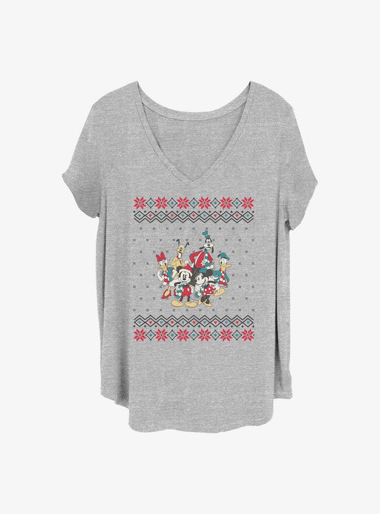 Disney Mickey Mouse Mickey And Friends Christmas Girls T-Shirt Plus Size T-Shirt | Trending Design | Perfect For Daily Wear