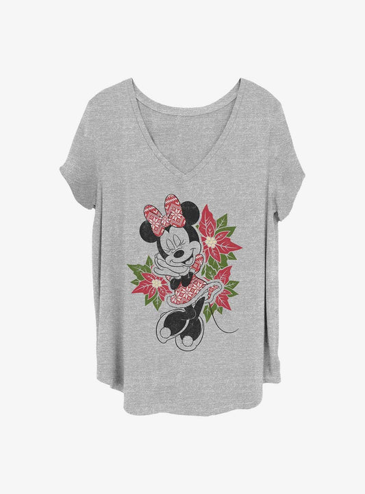 Disney Minnie Mouse Christmas Minnie Girls T-Shirt Plus Size T-Shirt | Best-Selling Artwork | Top Pick For Fans