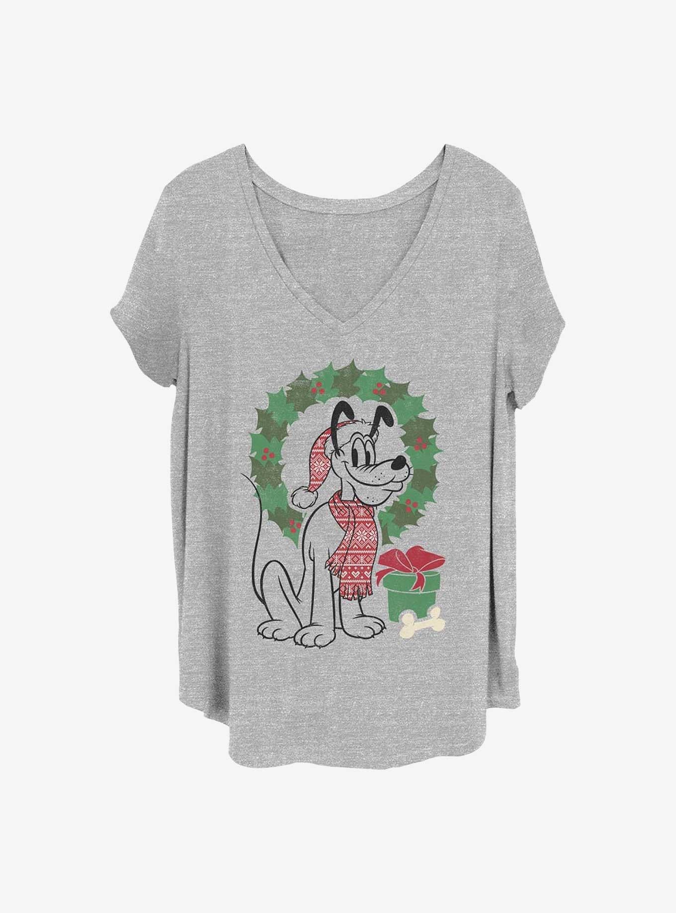 Disney Pluto Christmas Pluto Girls T-Shirt Plus Size T-Shirt | Exclusive Edition | Perfect For Daily Wear