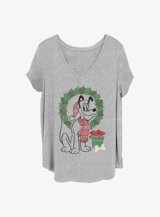 Disney Pluto Christmas Pluto Girls T-Shirt Plus Size T-Shirt | Exclusive Edition | Perfect For Daily Wear