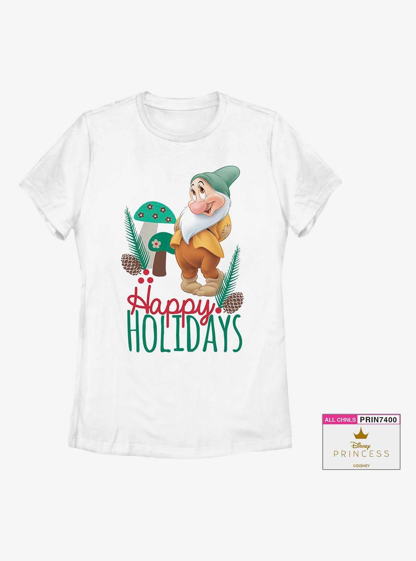 DIsney Snow White and the Seven Dwarfs Bashful Christmas Girls T-Shirt Plus Size T-Shirt | Best-Selling Artwork | Must-Have Style