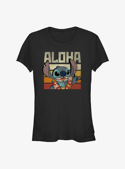 Disney Lilo Stitch Says Aloha Girls T-Shirt T-Shirt | Vintage Graphic Vibe | Must-Have Style