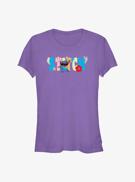 Disney Lilo Stitch Tropic Shades Girls T-Shirt T-Shirt | Fan Favorite Style | Perfect For Daily Wear
