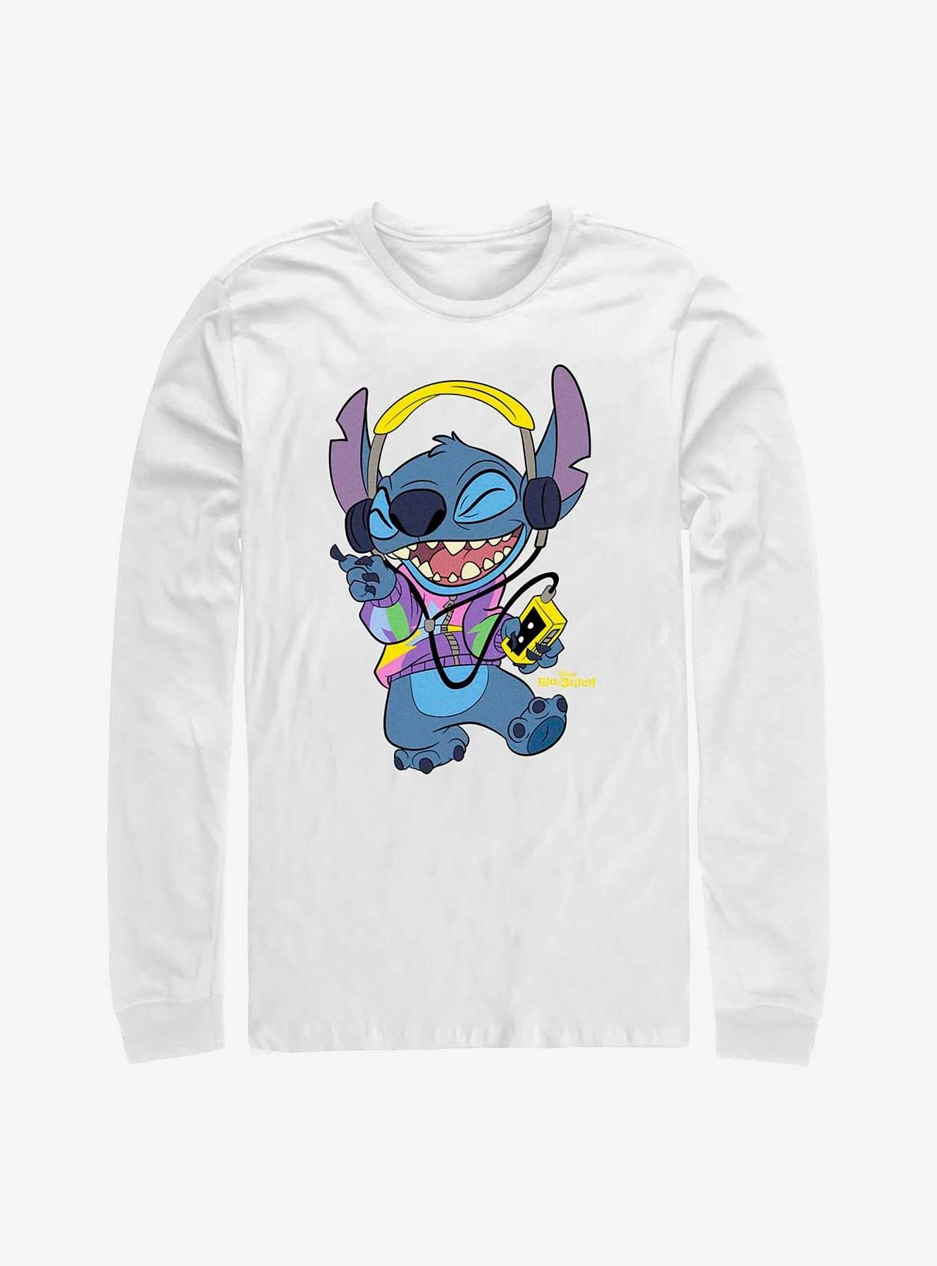 Disney Lilo Stitch Rockin' Stitch Long-Sleeve T-Shirt T-Shirt | Fan Favorite Style | Top Pick For Fans