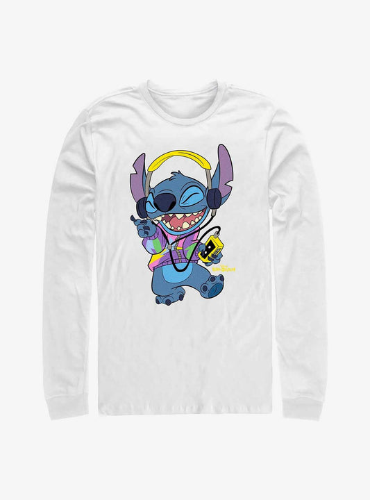 Disney Lilo Stitch Rockin' Stitch Long-Sleeve T-Shirt T-Shirt | Fan Favorite Style | Top Pick For Fans