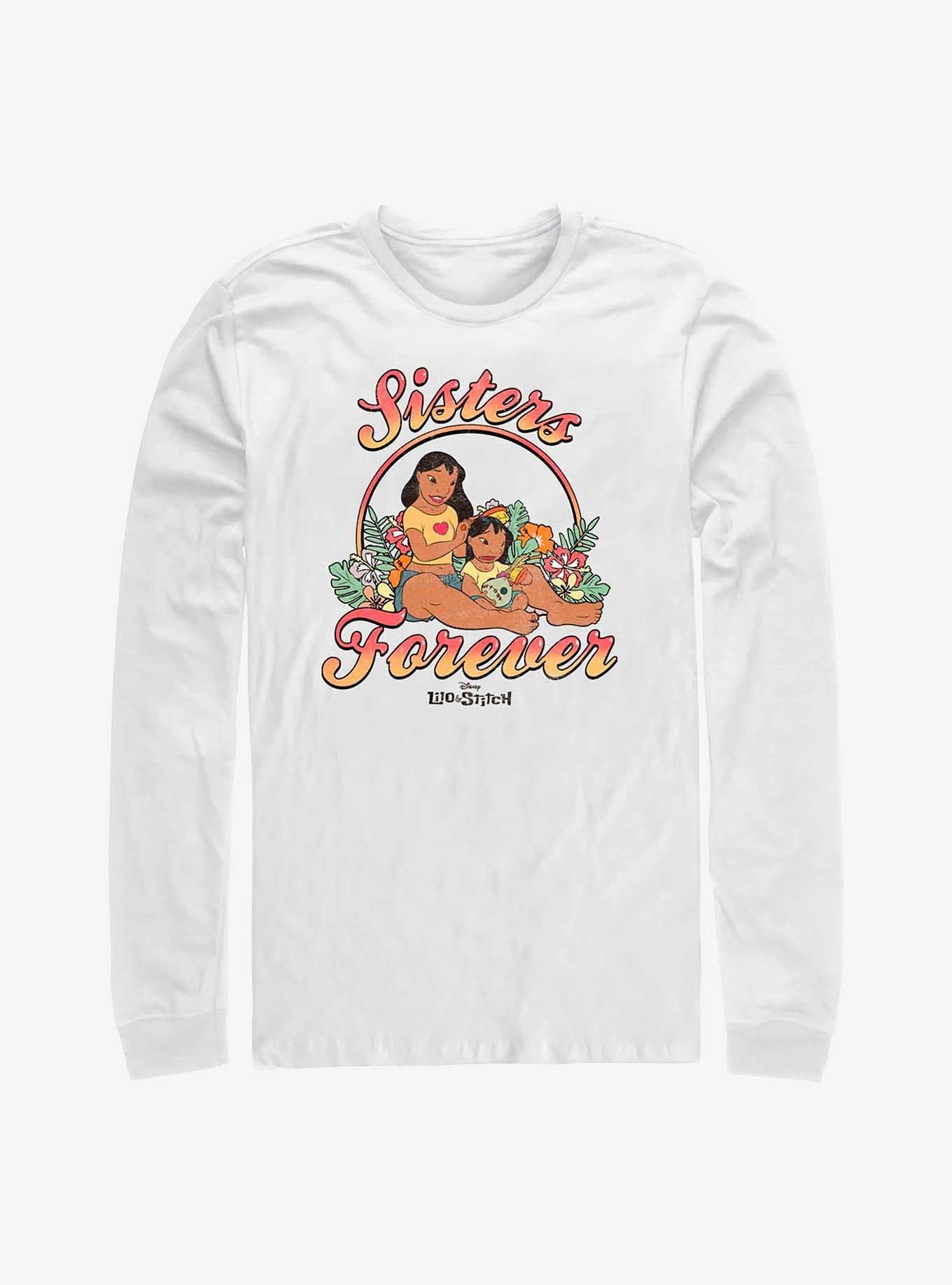 Disney Lilo Stitch Sisters Forever Long-Sleeve T-Shirt T-Shirt | Premium Graphic | High Demand Item