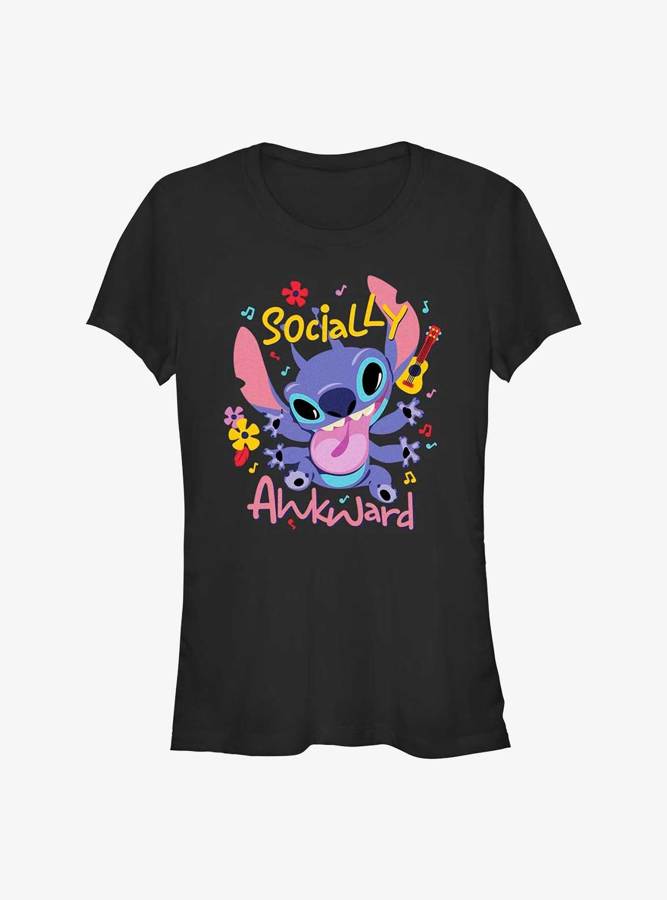 Disney Lilo Stitch Socially Awkward Girls T-Shirt T-Shirt | Top Trending Artwork | Must-Have Style